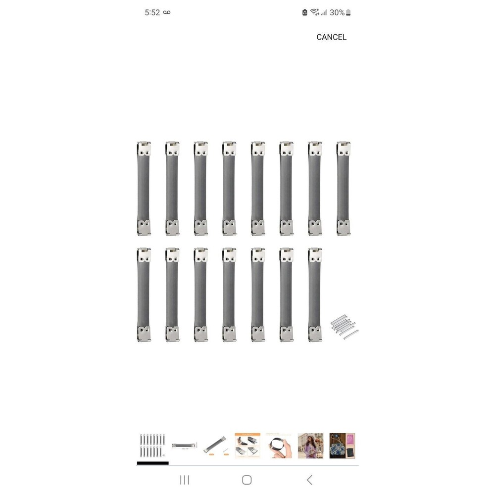 uxcell Metal Internal Flex Frames, 15Pcs 110mm/4.33" Long Lock Frame Kiss...